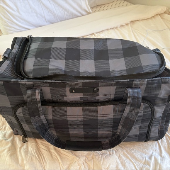 Lug Black and Gray Checkered Duffel Bag - Picture 5 of 8